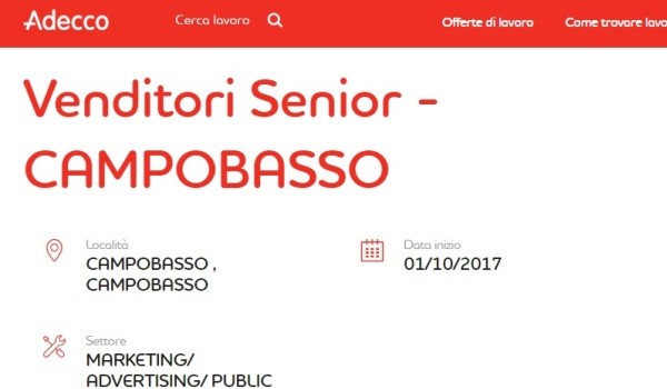 Molise: cercasi Agenti di Commercio