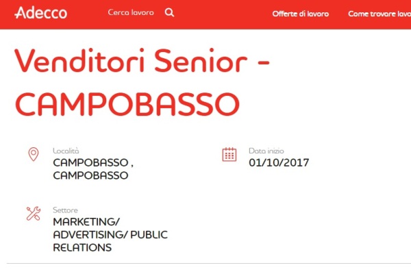 Molise: cercasi Agenti di Commercio